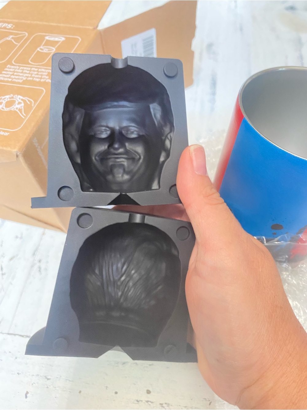 Jumbo silicone Trump head mold